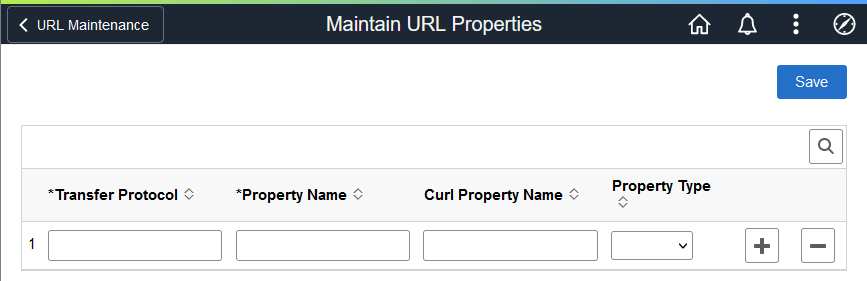 Maintain URL Properties
