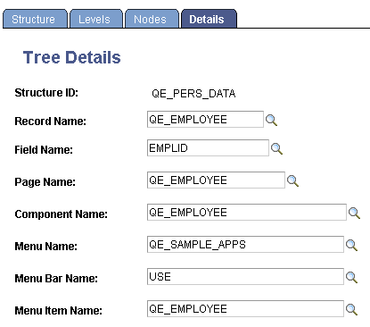 Tree Details page