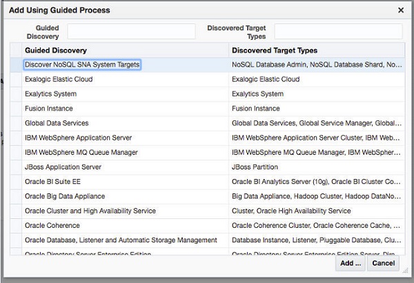 NoSQL SNAシステム・ターゲットの検出 NoSQL SNAシステム・ターゲットの検出