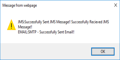 Successfully Sent JMS Message