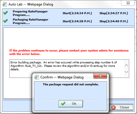 Resolving Packaging Errors