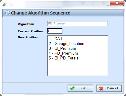 Changing Sequence Order