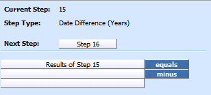 Date Difference Step