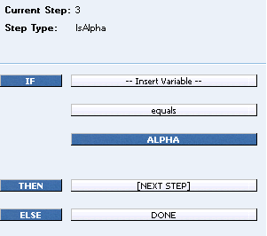 IsAlpha Step