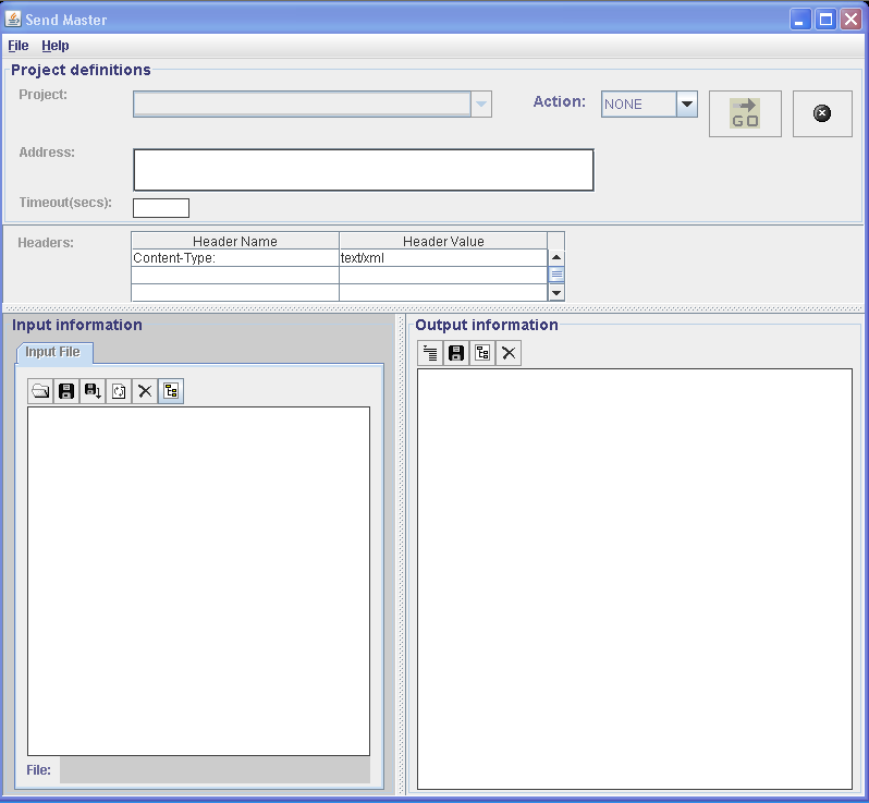 Project definitions page