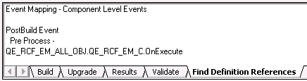Find Definition References tab (in output window)