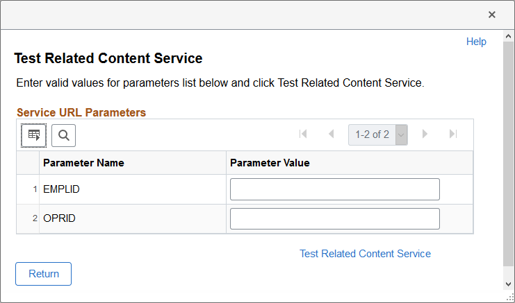 Test Related Content Service page