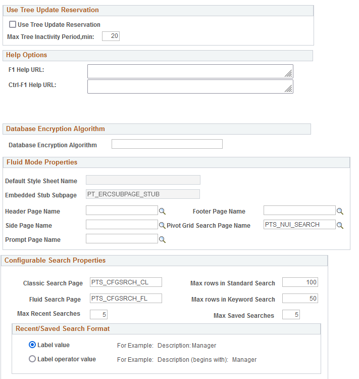 PeopleTools Options (2 of 2)