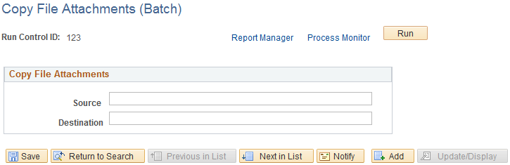 Copy File Attachments (Batch) page