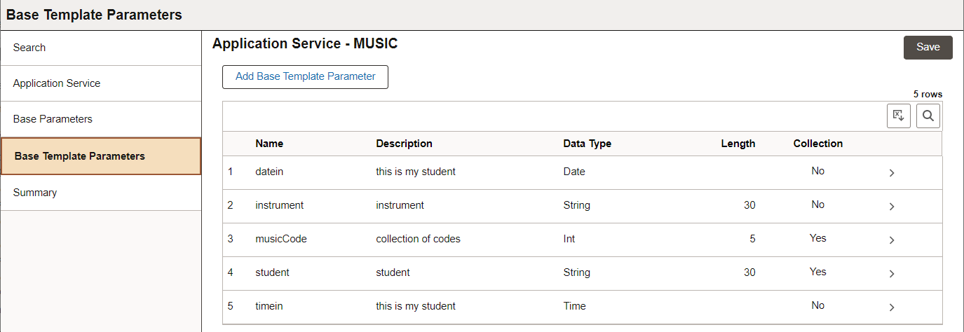 Base Template Parameters page