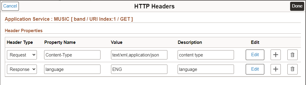 HTTP Headers page