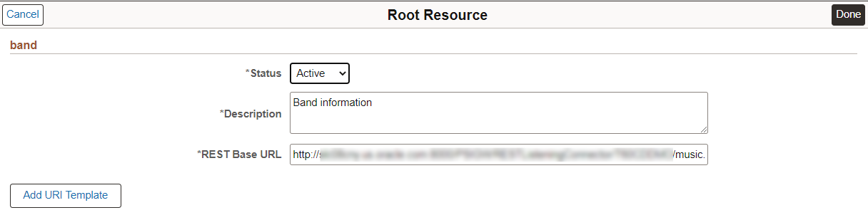 Consumer Root Resource