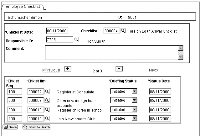 EMPLOYEE_CHECKLIST Foreign Load Arrival Checklist