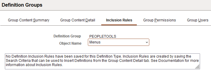 Definition Inclusion Rules page