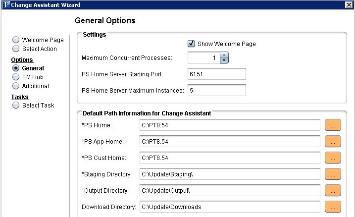 General Options for Apply Updates