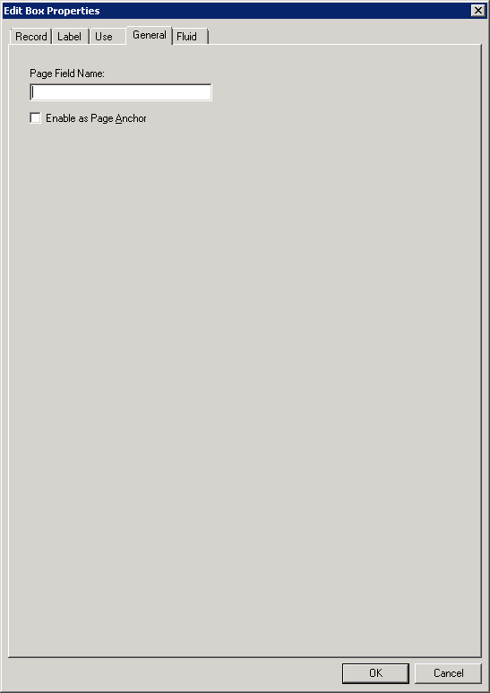 Edit Box Properties dialog box: General tab