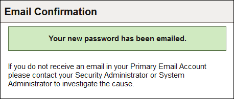Email Confirmation page