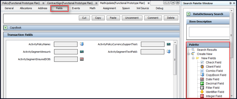 Commenting Fields