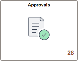 Approvals tile