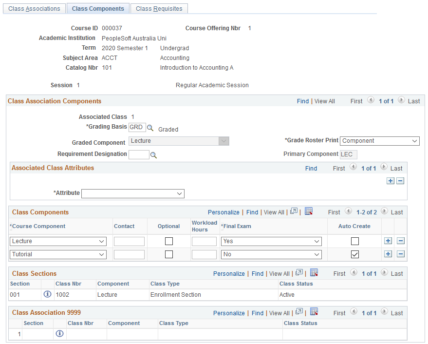 Class Components page