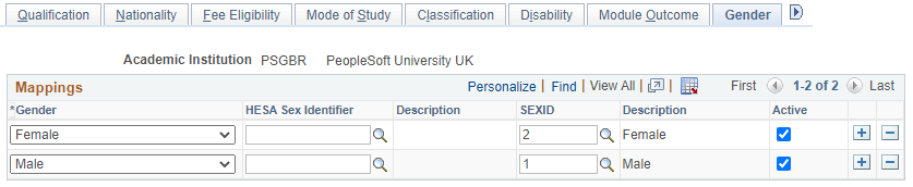 Gender page
