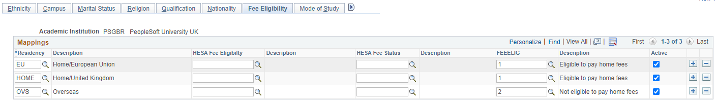 Fee Eligibility page