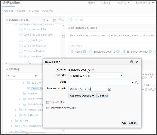 分析にセッション変数を追加します。