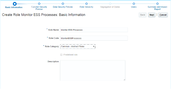 一連のステップを含む「Creteロール」ページ。