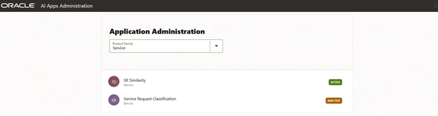 AI Apps管理ページ。