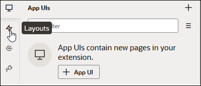 アプリケーションUIウィンドウのスクリーンショット