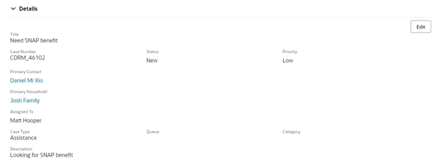 ケース詳細レイアウト。