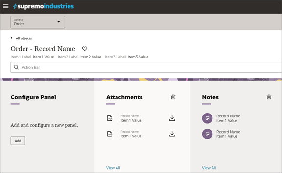 このスクリーンショットは、折りたたみでパネルを構成できる場所を示しています。