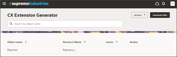 このスクリーンショットは、.zipファイルをインポートした後のリスト・ページを示しています。