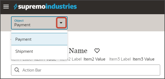 このスクリーンショットは、オブジェクトを切り替える方法を示しています。
