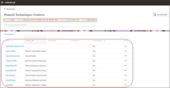 これは、「すべての担当者の表示」ページのスクリーンショットです。