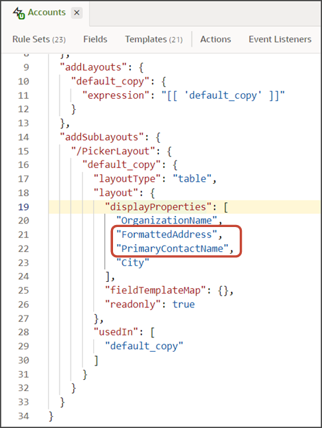 このスクリーンショットは、ピッカーの表示プロパティを示しています。