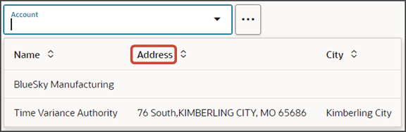 このスクリーンショットは、showContact変数がfalseのピッカーを示しています。