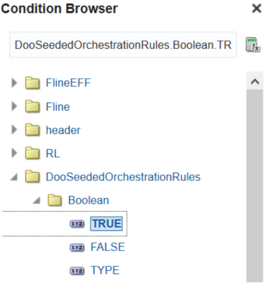 ブラウザでのブール値の設定