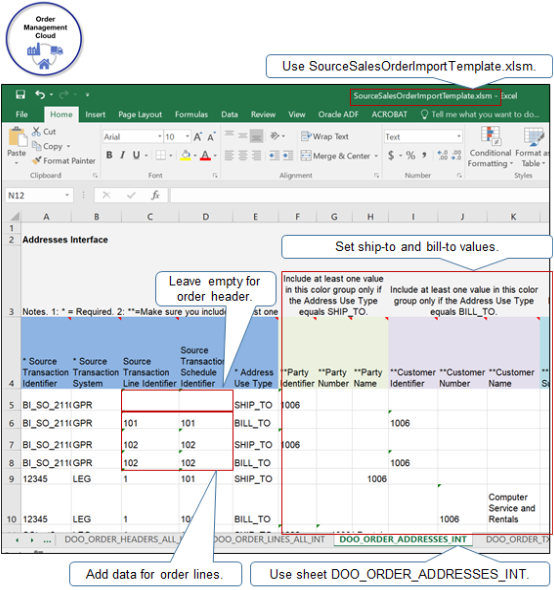 オーダー・インポート・テンプレートSourceSalesOrderImportTemplate.xlsm。