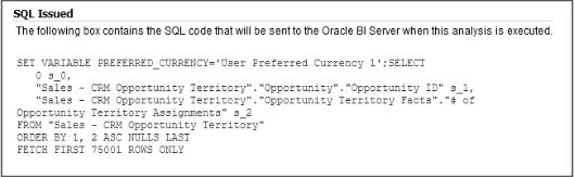 論理的なサブジェクト領域間結合用のSQL