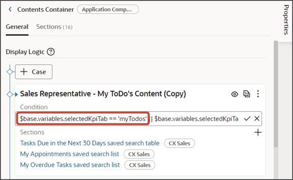 このスクリーンショットは、ダッシュボード・レイアウトをメトリック・カードに関連付ける方法を示しています。