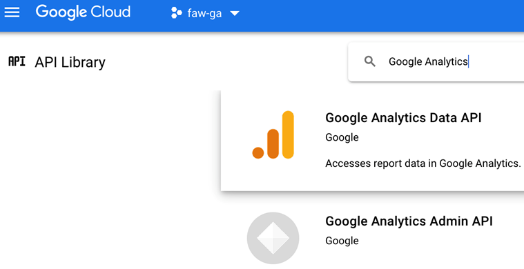 Google Analytics APIの表示