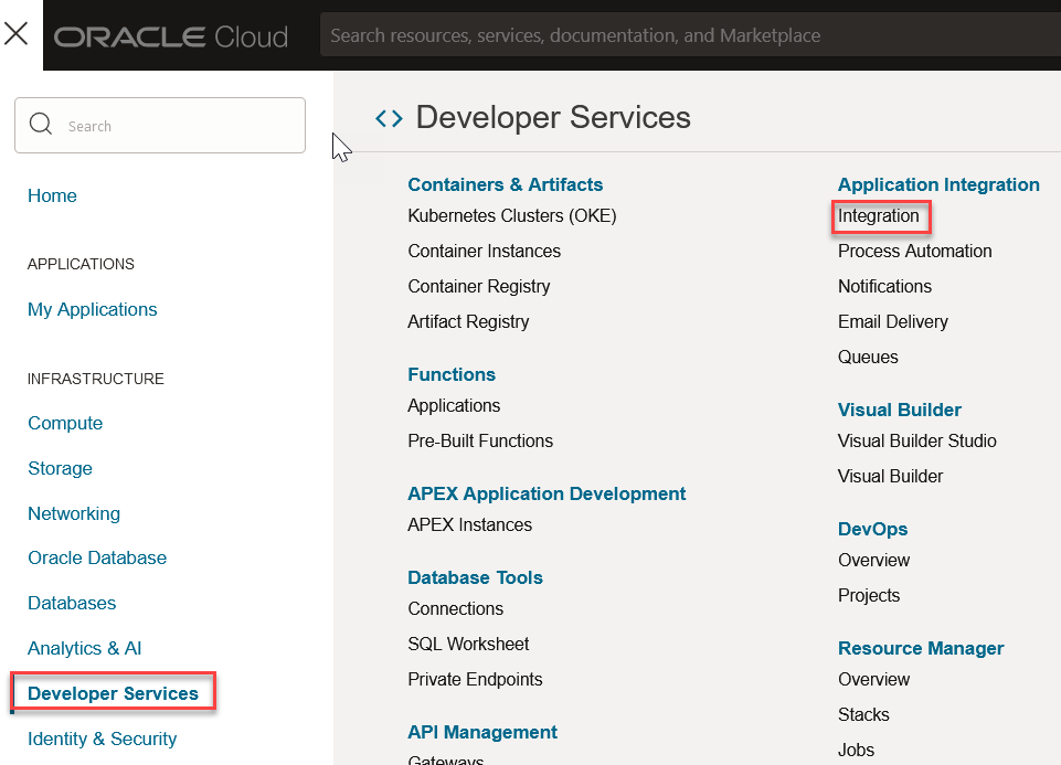 Digital Assistantの下のAIサービス・カテゴリを示す図