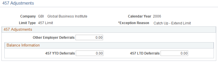 457 Adjustments page