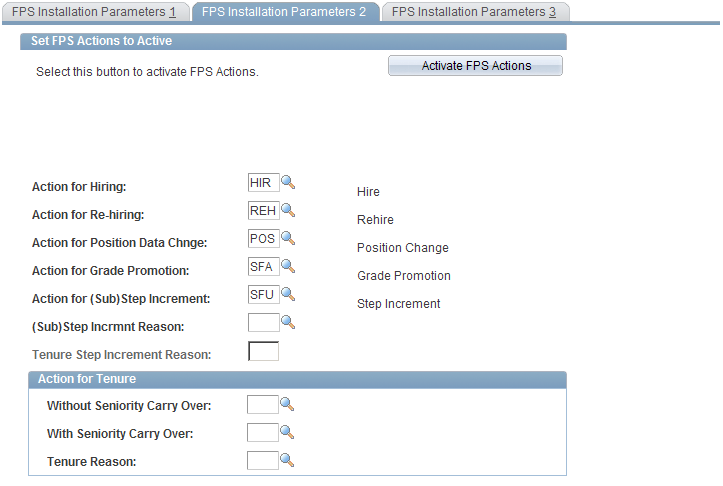 FPS Installation Parameters 2 page