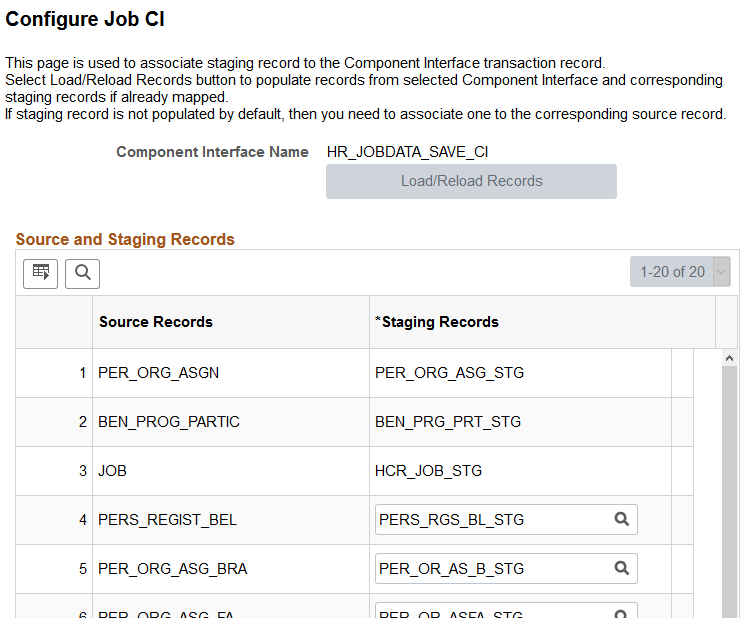 Configure Job CI page