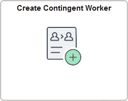 Create Contingent Worker tile