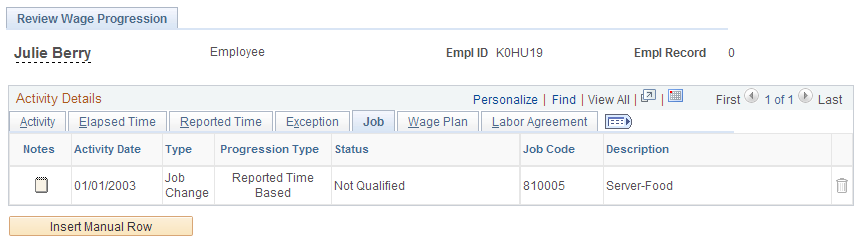 Review Wage Progression page (5 of 7)