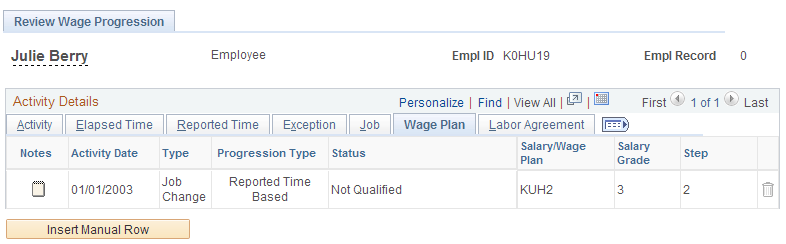 Review Wage Progression page (6 of 7)