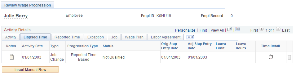 Review Wage Progression page (2 of 7)